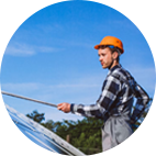 Limpeza de placas solares